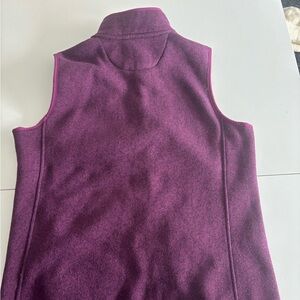 XL purple LL Bean Fleece Vest